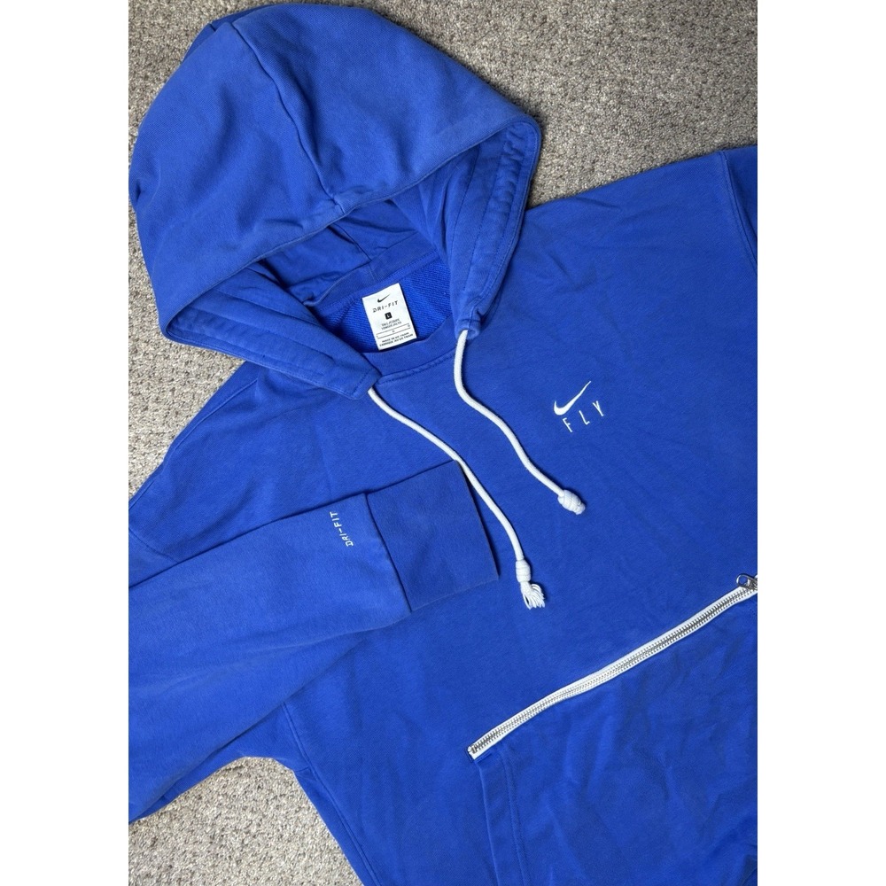 Nike Dri-Fit Mens LT Large Tall Blue Standard Issue Pullover Hoodie Sweatshirt